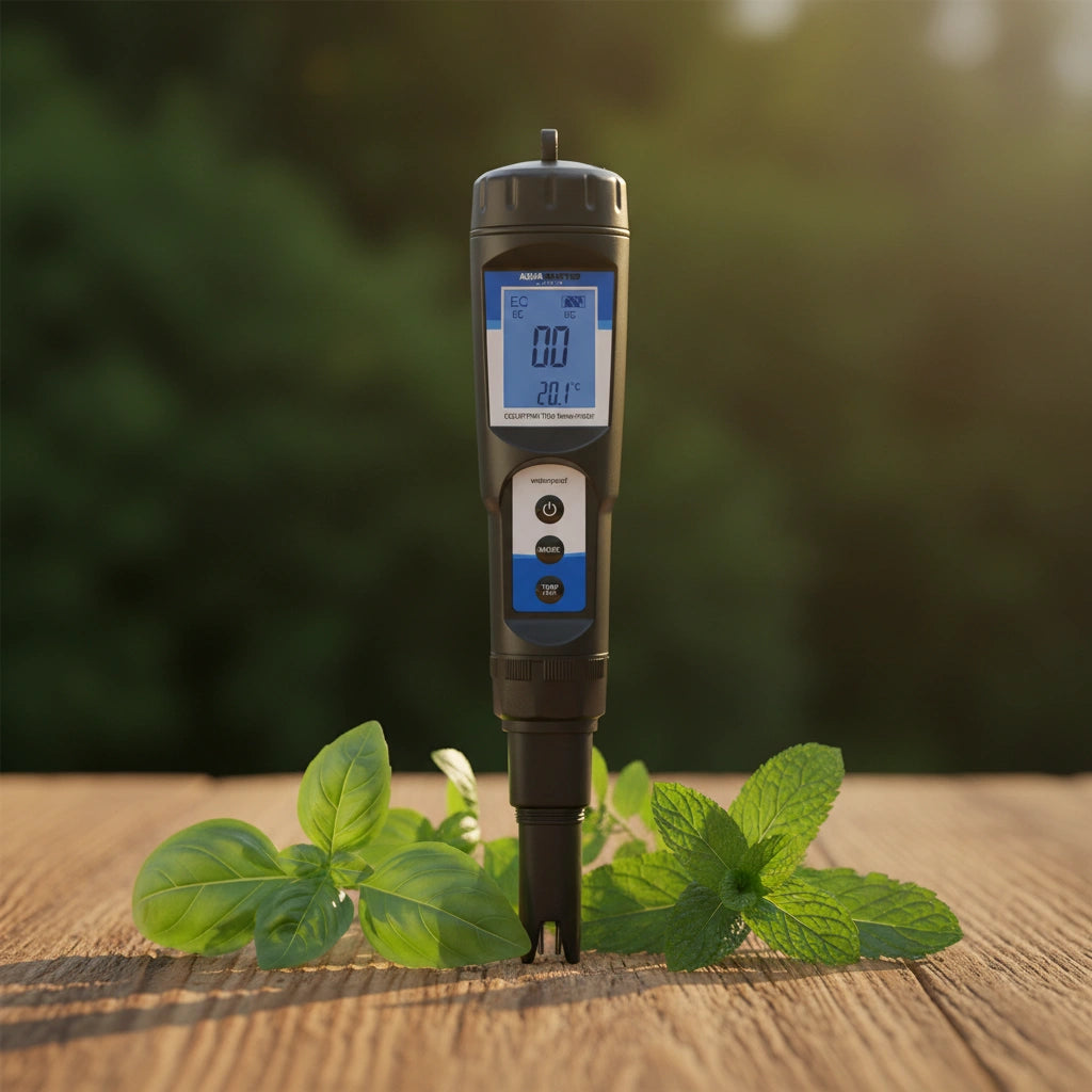 AquaMaster E60 Pro EC, PPM, TDS & Temperature Meter – IP67 Waterproof | 4-in-1 Nutrient Pen