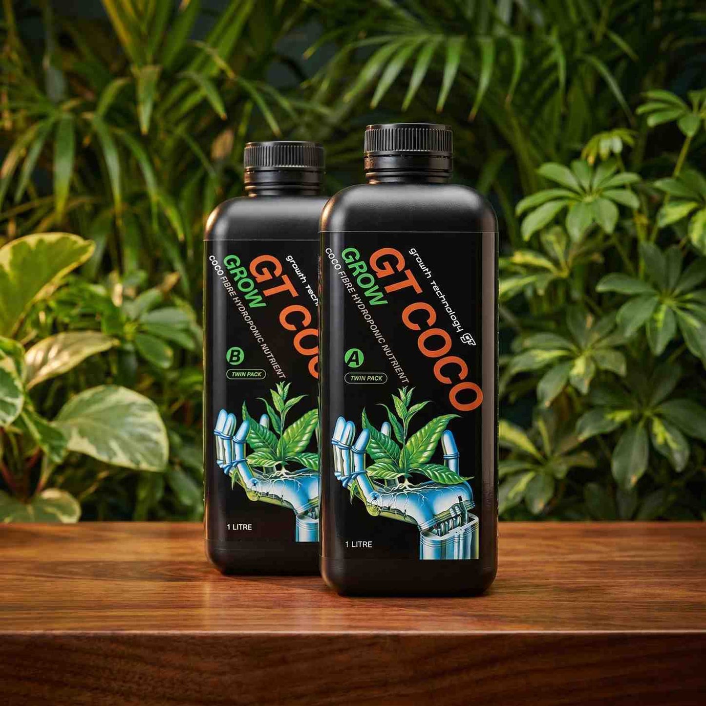 GT Coco Grow A & B – Coco-Specific Vegetative Nutrient (2x1L, 2x5.5L, 2x20L)