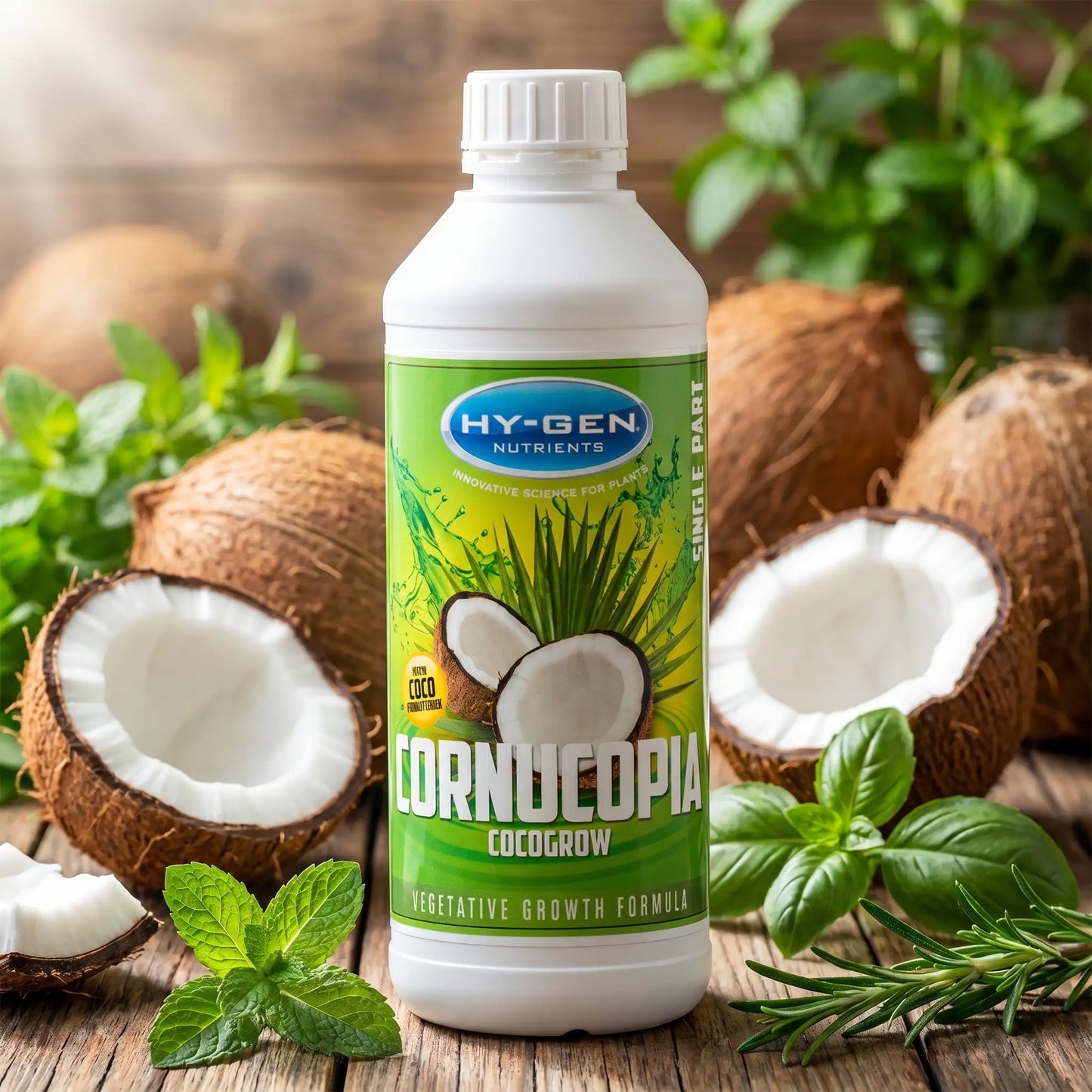Hy-Gen Cornucopia Coco-Grow | 1L, 5L | Single Part Coco Nutrient for Vigorous Growth