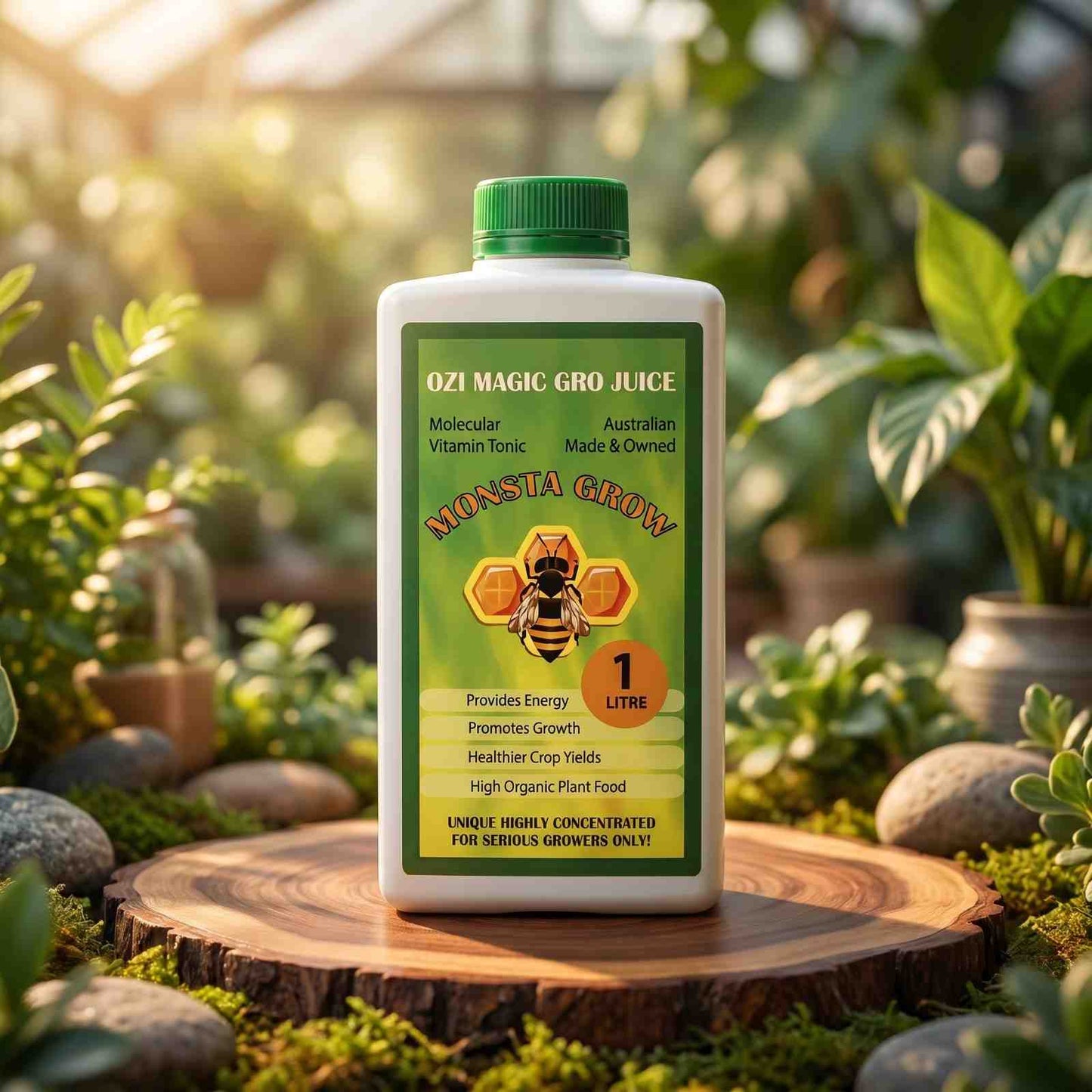 Monsta Grow Single Part | Organic-Mineral Veg Nutrient for Hydroponics & Organics | 1L, 5L