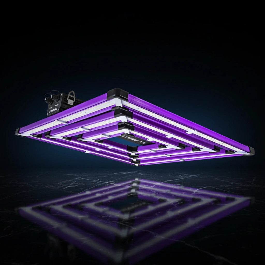 Lumatek ATS Pro 300W LED Grow Light | 816 μmol/s | Up to 2.7 μmol/J | IP65 | Fanless | 1×1m