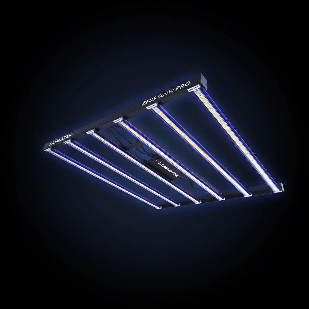 Lumatek Zeus 600W Pro LED Grow Light | 1620 μmol/s | 2.7 μmol/J | IP65 | 6-Bar | 1.5×1.5m