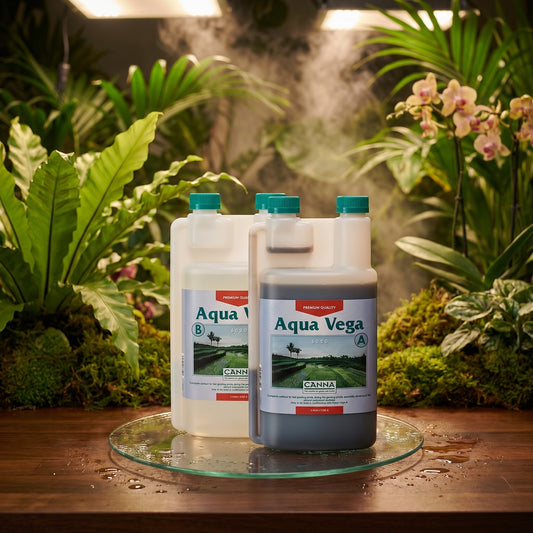 CANNA Aqua Vega A+B Hydroponic Veg Nutrient | Recirculating Systems | 2x1L & 2x5L