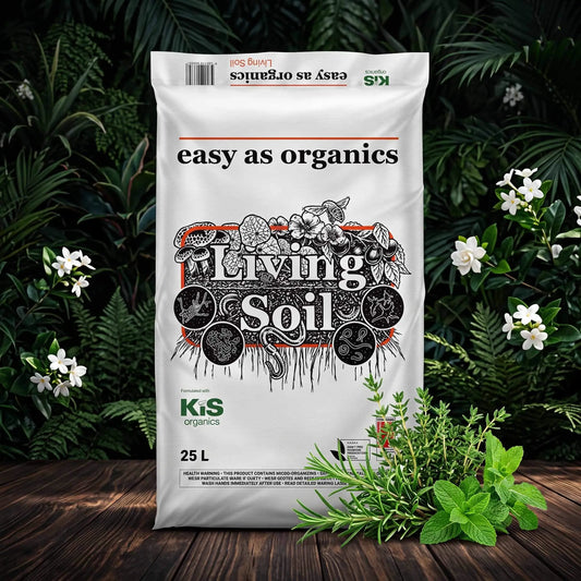 Easy As Organics Living Soil | 25 Litre | Water Only, NASAA Certified Organic
