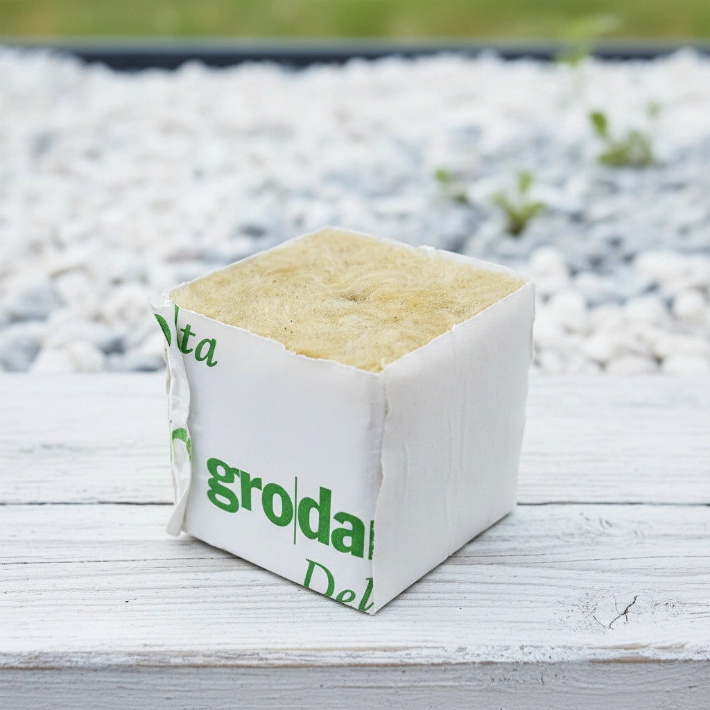 Grodan MM PM 40/40 Wrapped Rockwool Propagation Cube 40mm | 12 Pack