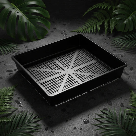 Heat 'n' Grow Black Lattice Seedling Tray with Drainage Holes | 350 x 295mm | Propagation Tray