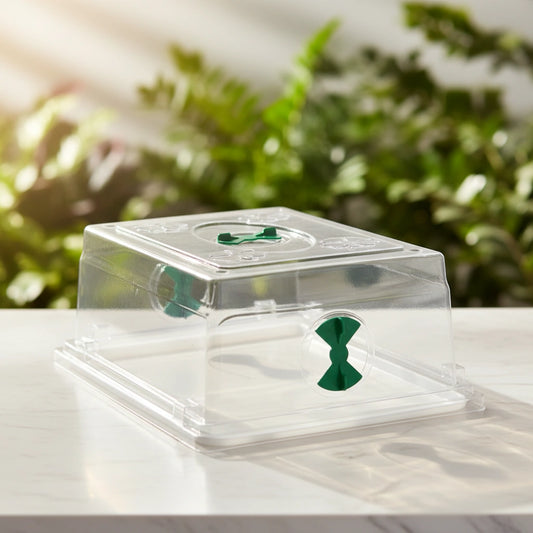 Heat 'n' Grow Clear Propagation Dome | 365 x 300 x 160mm | 3 Adjustable Vents | Mini Greenhouse