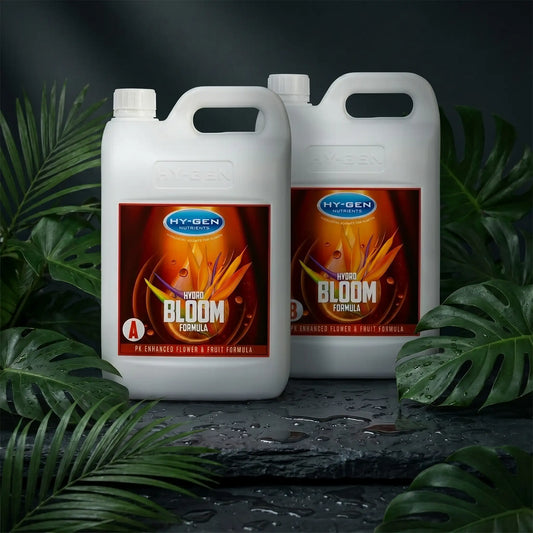 Hy-Gen Hydro Bloom | 2x1L, 2x5L, 2x20L | Two Part Hydroponic Bloom Nutrient Set