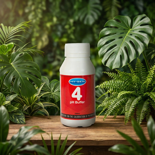 HY-GEN pH 4 Buffer Solution | 250ml, 1L, 5L | pH Calibration Solution