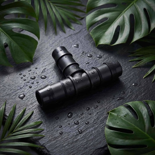 Barbed Tee Fitting | 4mm, 6mm, 13mm, 19mm, 25mm | Split or Join Irrigation Lines