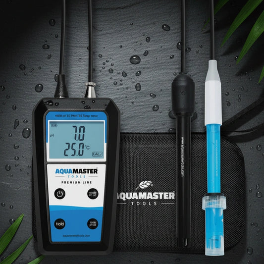 Aquamaster H600 Pro Handheld pH, EC, PPM, TDS & Temp Meter with Carry Case