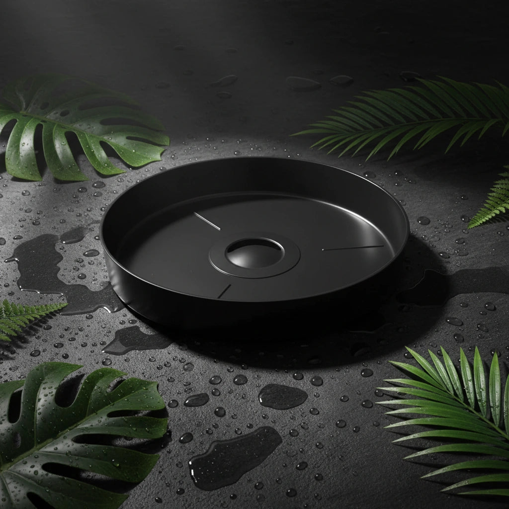 Black Plant Saucer | Drip Tray for Pots 200mm to 500mm