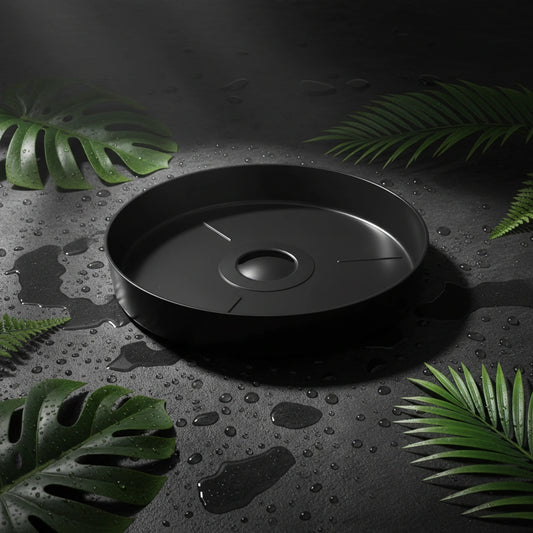 Black Plant Saucer | Drip Tray for Pots 200mm to 500mm
