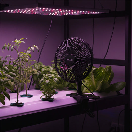 Heller 15cm Clip Fan | 2 Speed 15W | Grow Tent & Indoor Garden Air Circulation