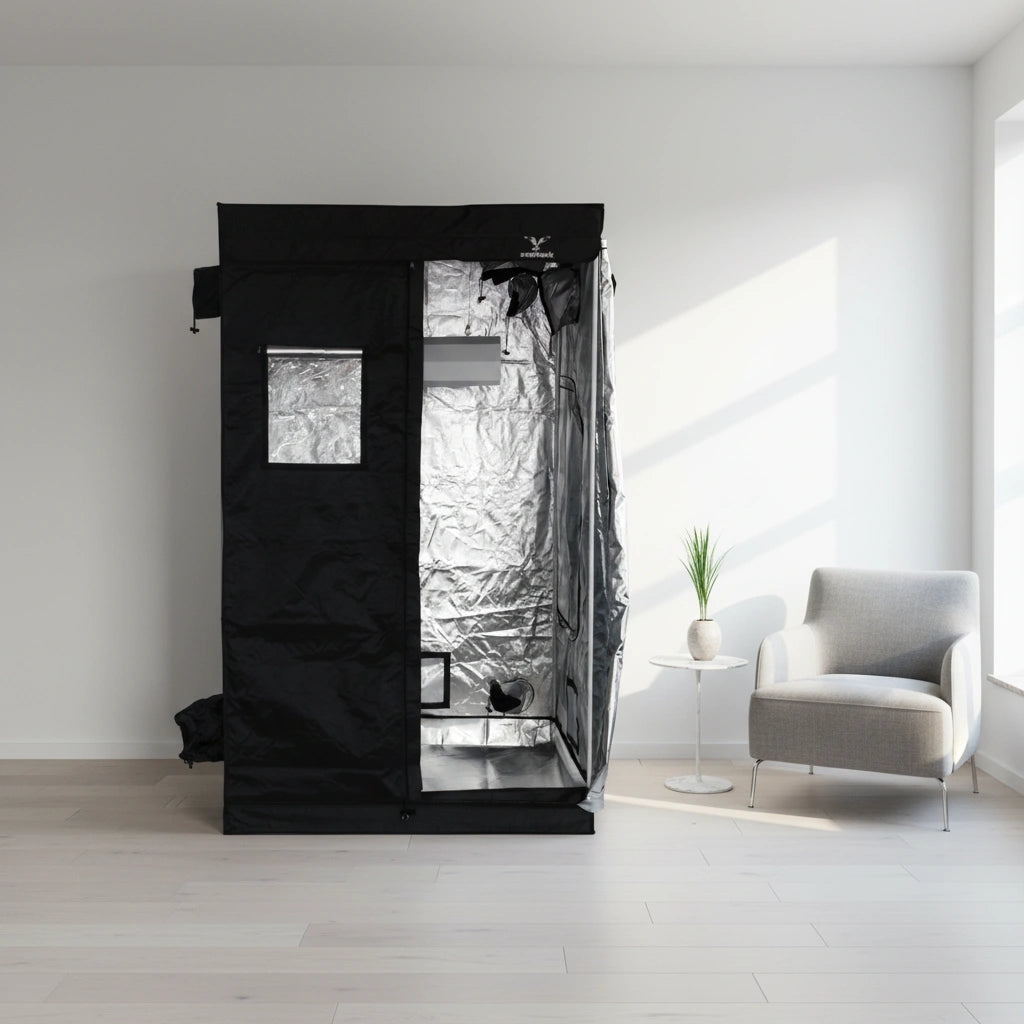Sea-Hawk Mylar Grow Tent 1.0 x 1.0 x 2.0m | Blackout Hydroponic Tent