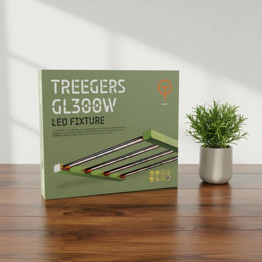 Treegers GL300W LED Grow Light | 300W | 825 µmol/s | IP66 | Full Spectrum | 1m² Coverage