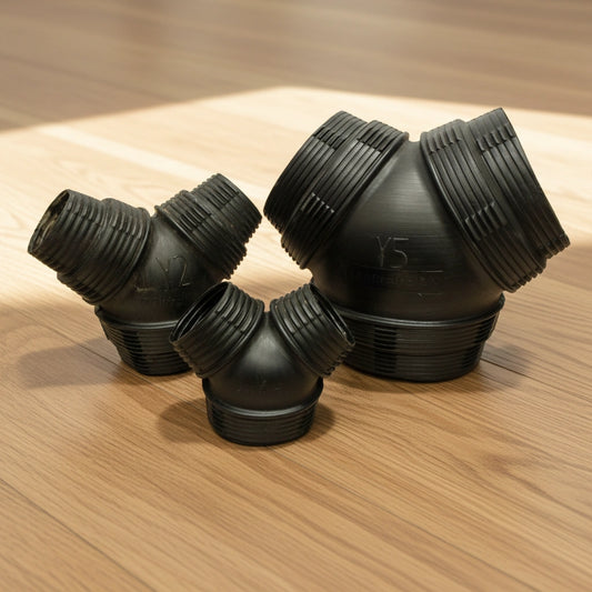 Y Duct Fitting Plastic 3-Way Joiner | 150mm, 200mm & 300mm
